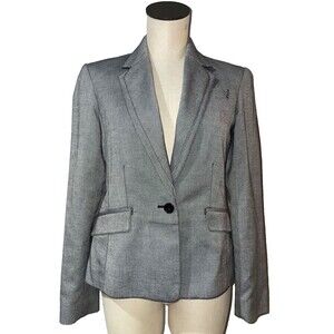 3.1 Phillip Lim Gray Tailored Single-Button Blazer